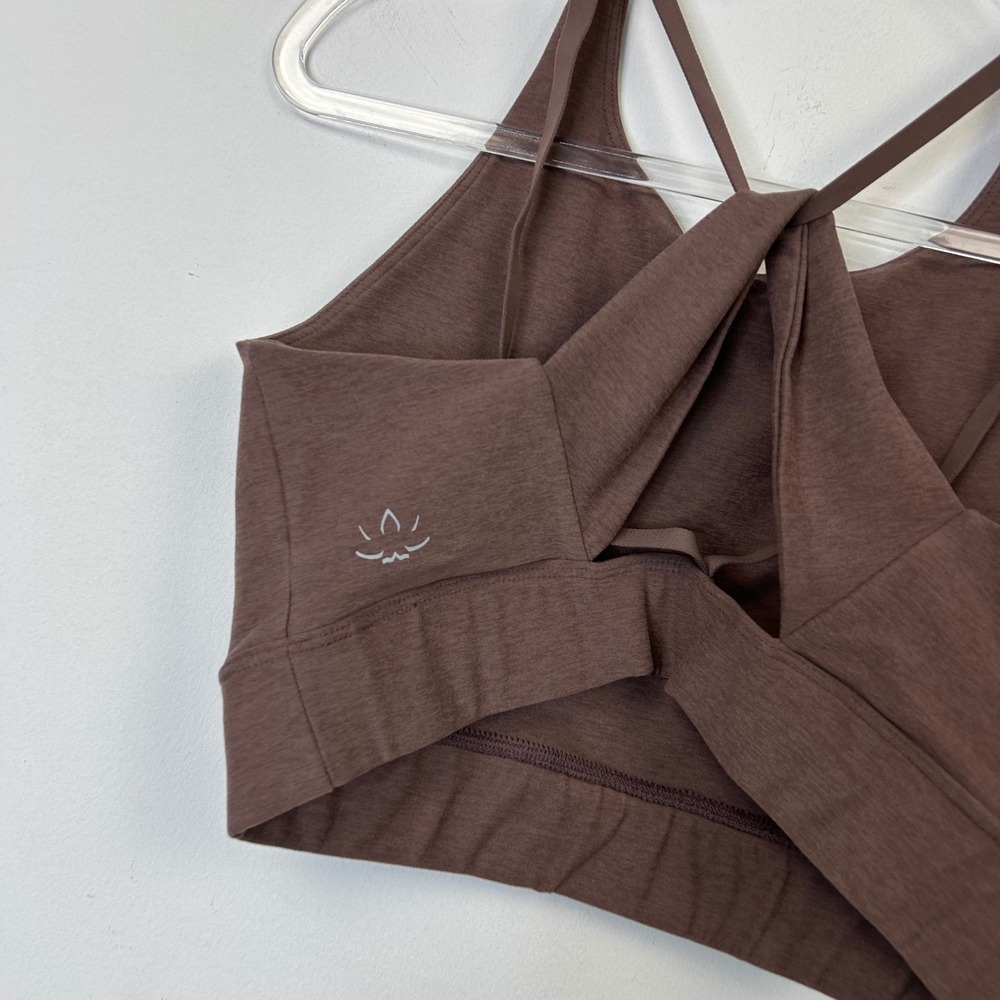Beyond Yoga Spacedye Enlighten Long Line Bra Tank Women's Size Medium Brown - Picture 7 of 7